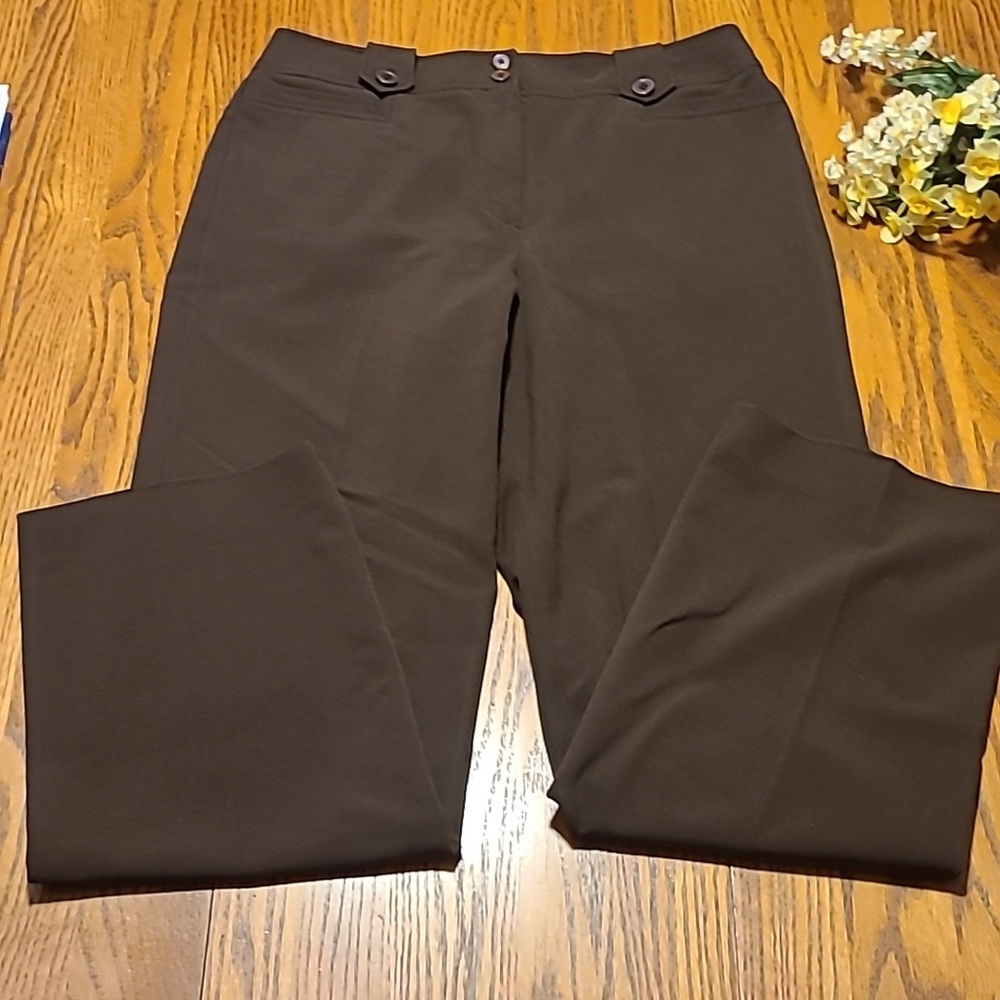 Larry Levine Stretch Dress Pants - Ladies 8 - Picture 2 of 8